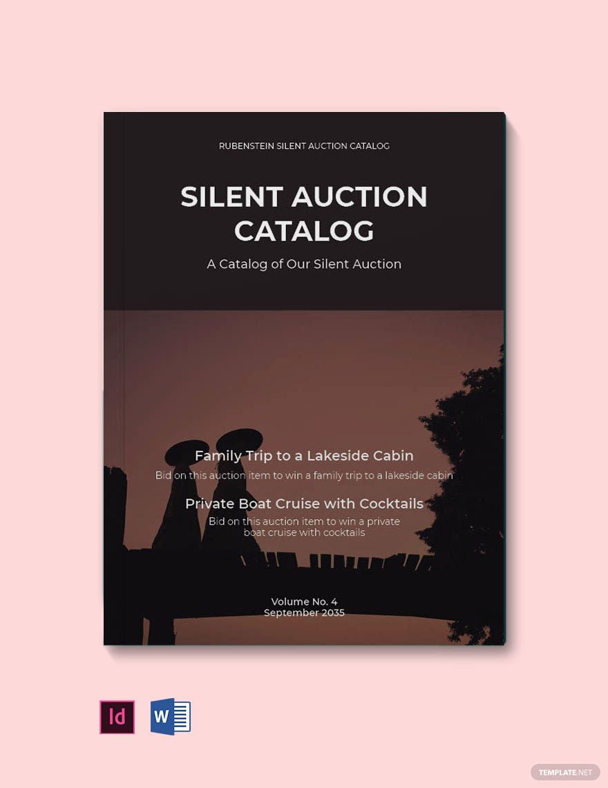Silent Auction Catalog Template
