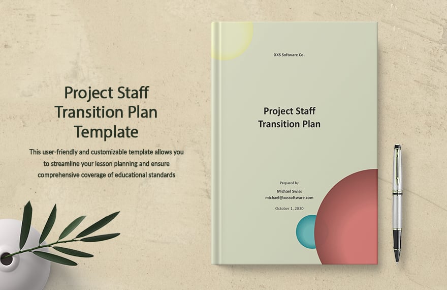 Project Staff Transition Plan Template