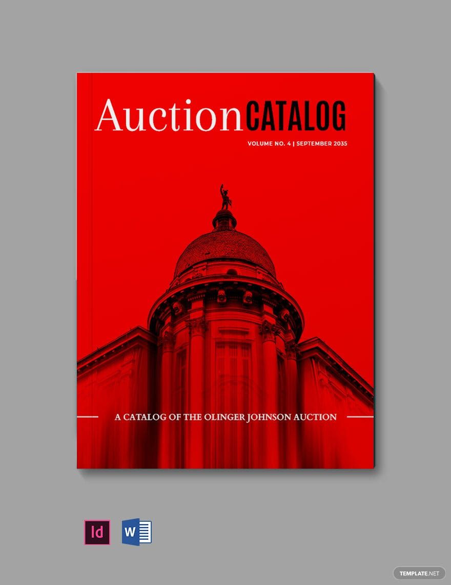 Simple Auction Catalog Template