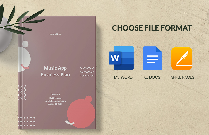 Music App Business Plan Template 