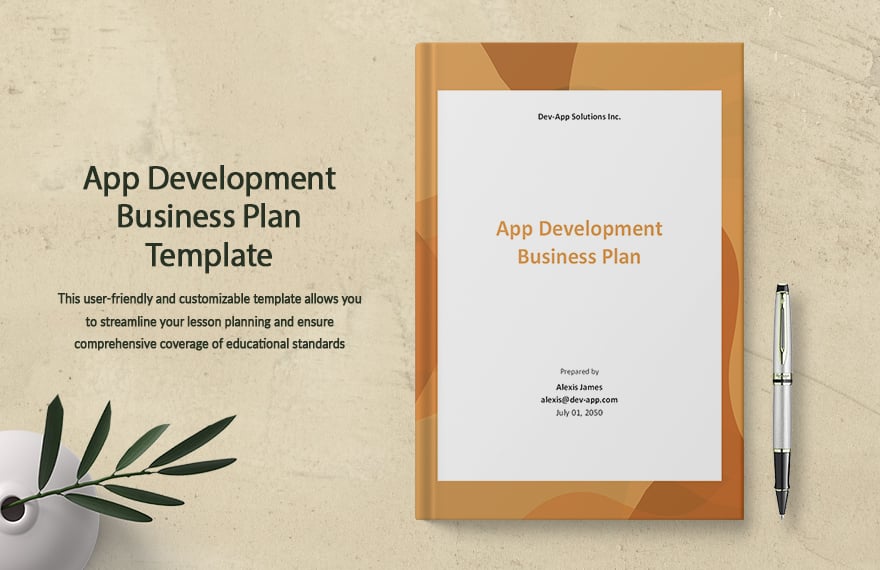 App Development Business Plan Template