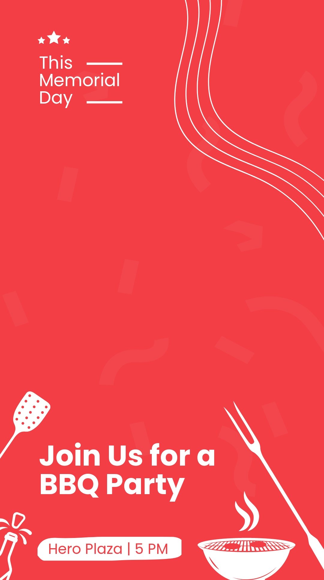 Memorial Day Bbq Snapchat Geofilter Template