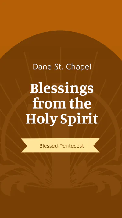 Free Pentecost Sunday Church Instagram Story Template to Edit Online