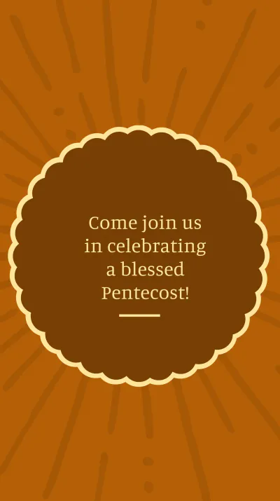 Free Pentecost Sunday Church Instagram Story Template to Edit Online