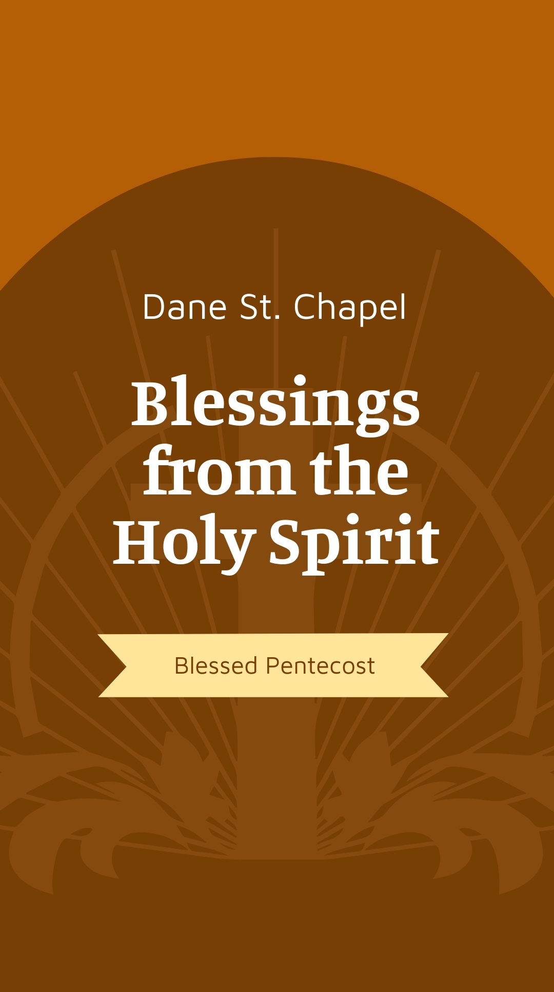 Pentecost Sunday Church Whatsapp Post Template