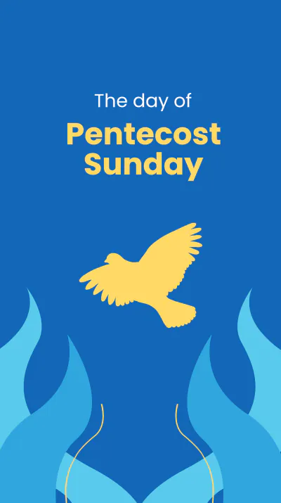 Free Pentecost Sunday Event Instagram Story Template to Edit Online