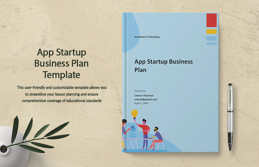 App Startup Business Plan Template in Word, Google Docs, PDF, Apple Pages