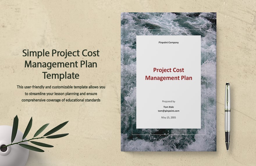 Simple Project Cost Management Plan Template
