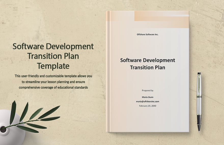 Software Development Transition Plan Template