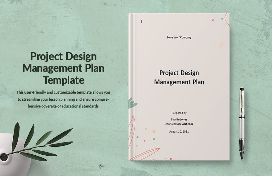 Simple Project Design Management Plan Template in Word, Google Docs, Apple Pages