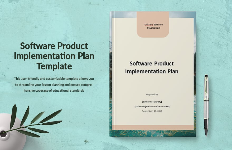 Software Product Implementation Plan Template 