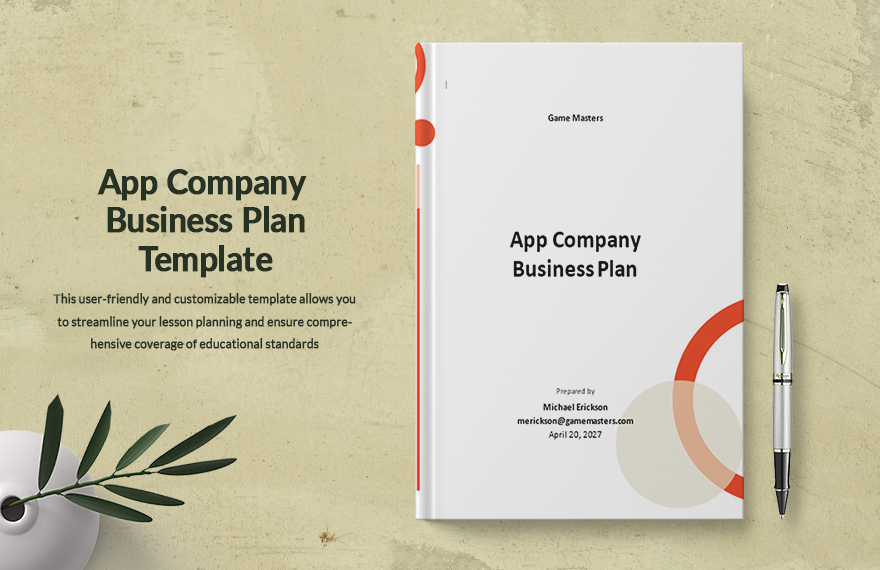 App Company Business Plan Template in Word, Google Docs, PDF, Apple Pages