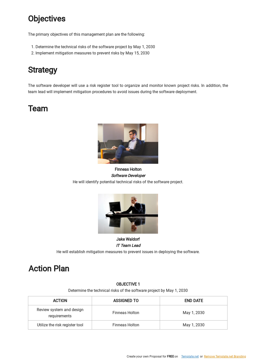 FREE Software Development Risk Management Plan Template in Google Docs ...