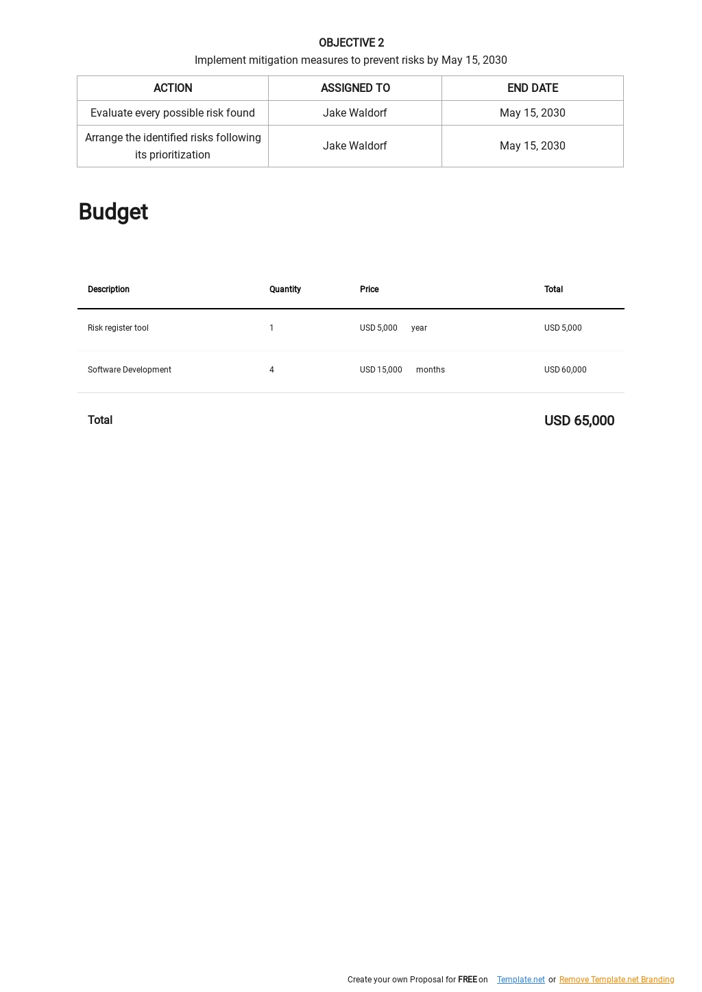 FREE Software Development Risk Management Plan Template in Google Docs ...