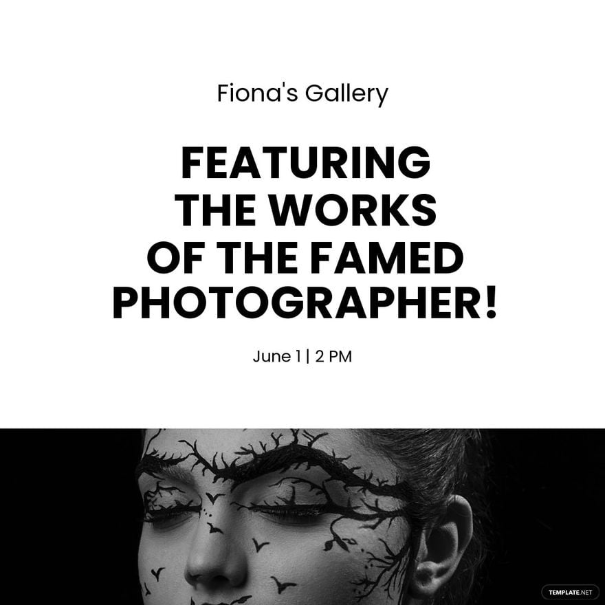 Photography Exhibition Instagram Post Template