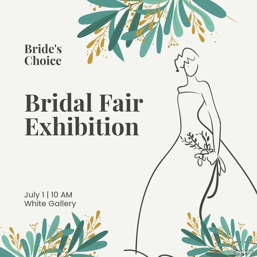 Bridal Fair Exhibition Linkedin Post Template