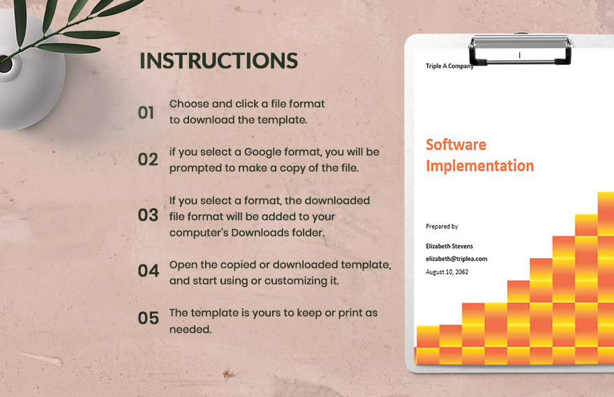 Software Implementation Training Plan Template 