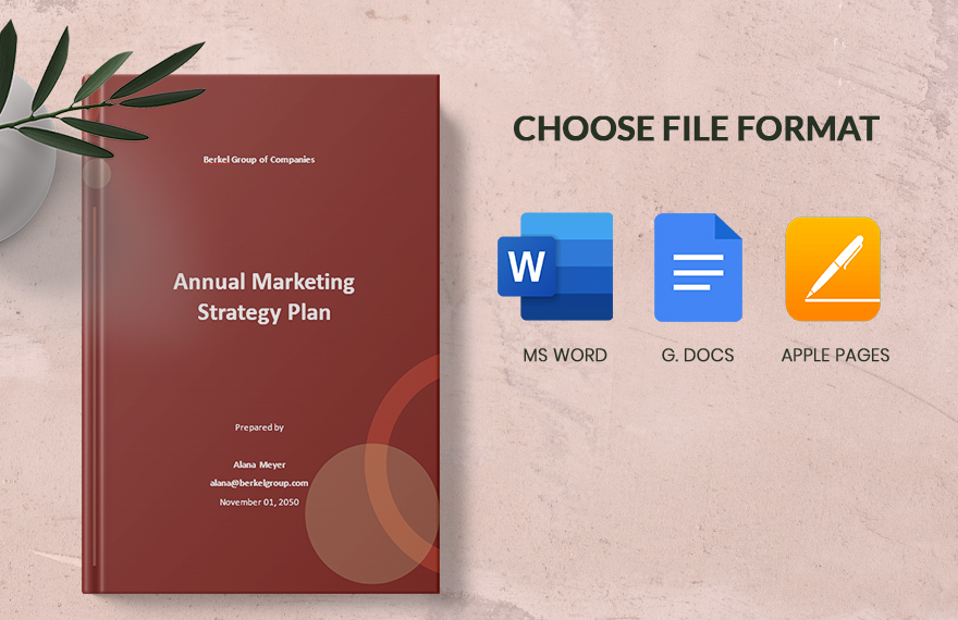 Annual Marketing Strategy Plan Template