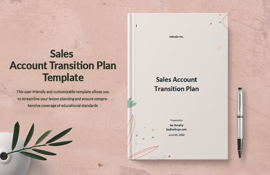 Sales Account Transition Plan Template