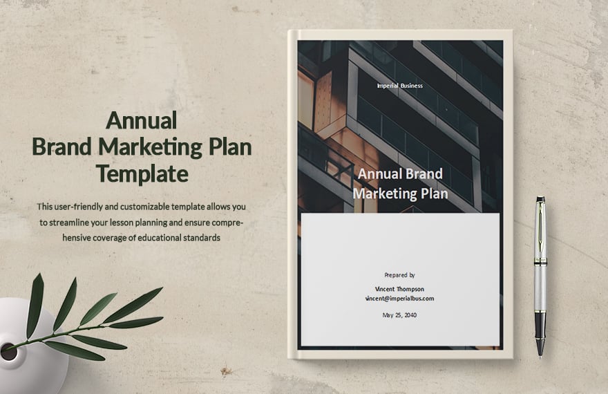 Annual Brand Marketing Plan Template in Word, Google Docs, PDF, Apple Pages