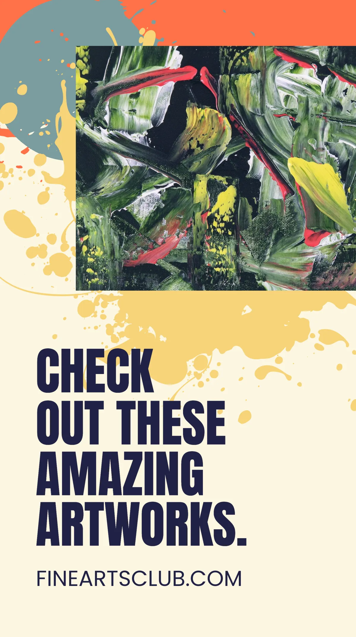 Free Fine Art Exhibition Instagram Story Template to Edit Online