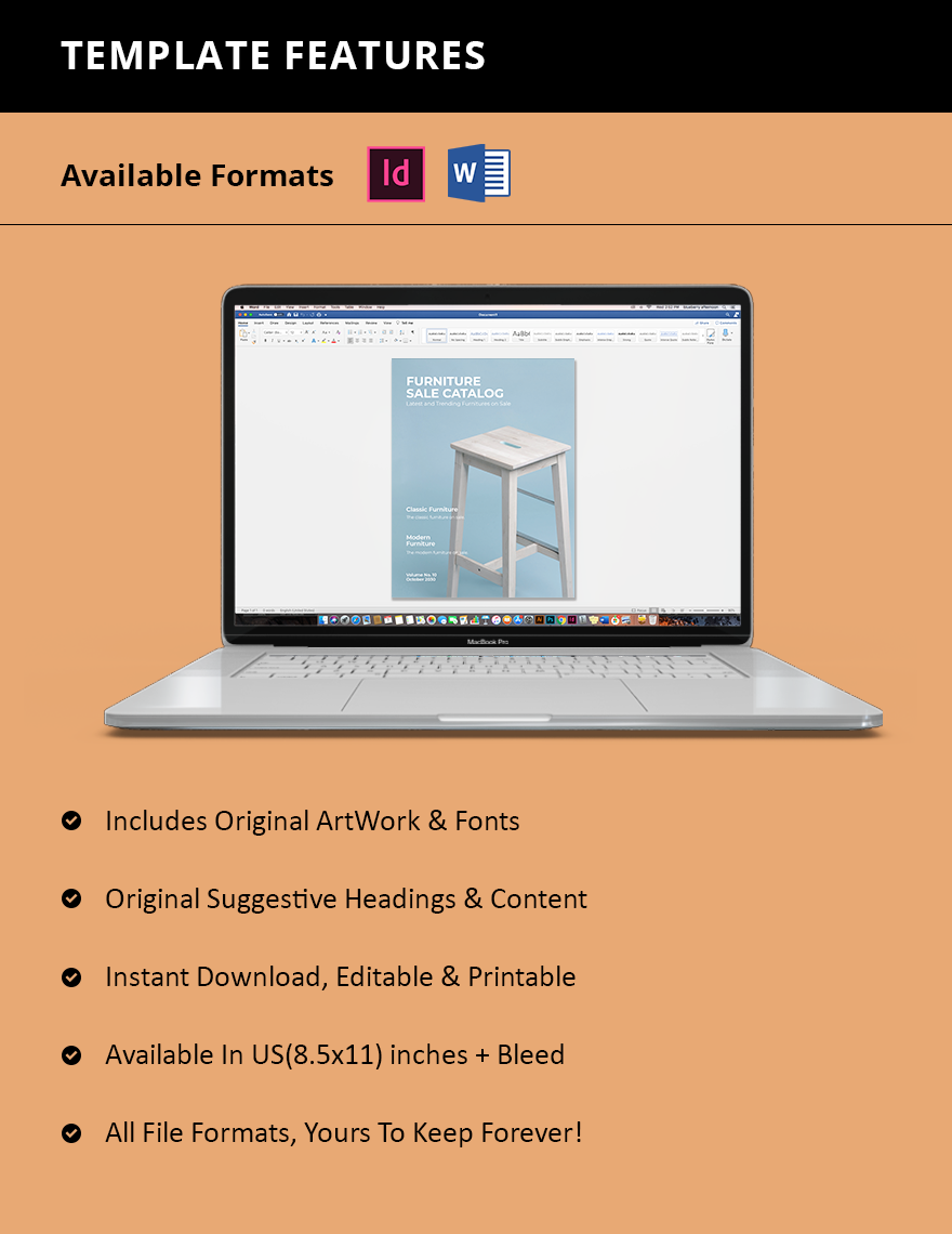 Furniture Sales Catalog Template