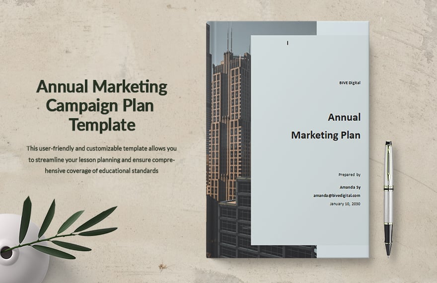 Annual Marketing Campaign Plan Template
