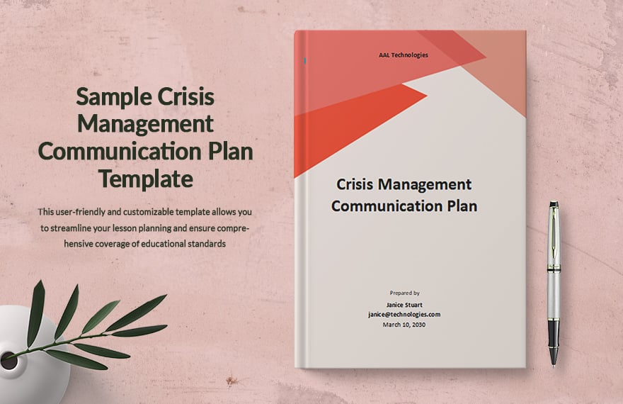 Sample Crisis Management Communication Plan Template