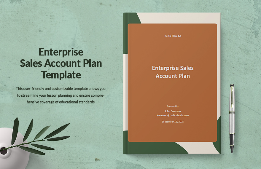 Enterprise Sales Account Plan Template in Word, Google Docs, PDF, Apple Pages