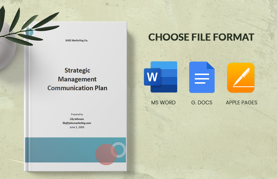 Sample Strategic Management Communication Plan Template