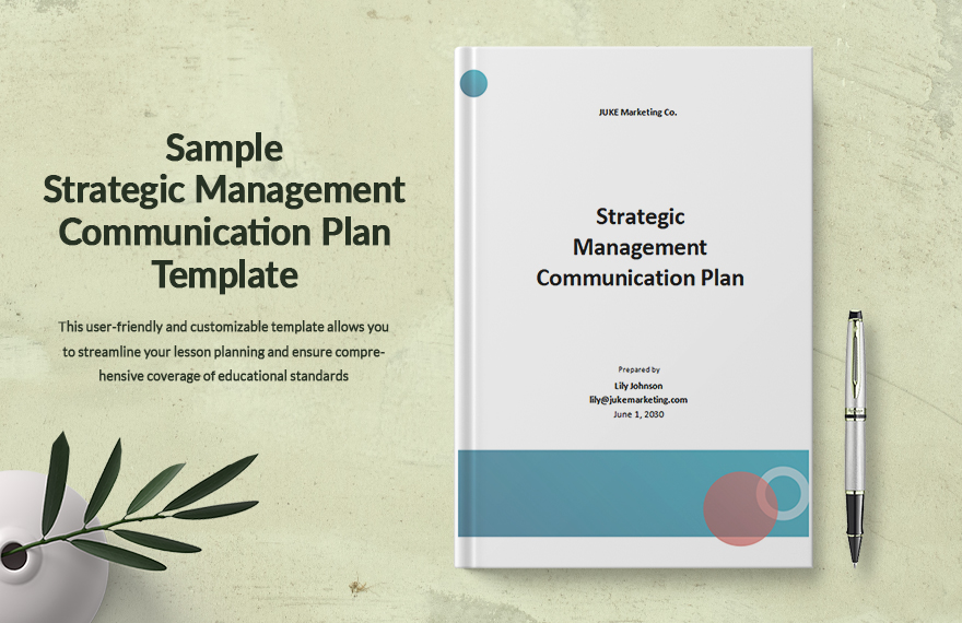 Free Sample Strategic Management Communication Plan Template