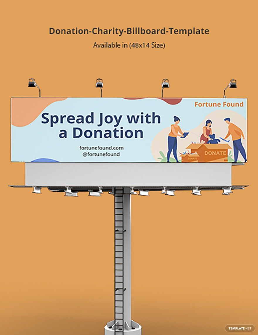 Donation Charity Billboard Template in Word, Google Docs, Apple Pages, Publisher