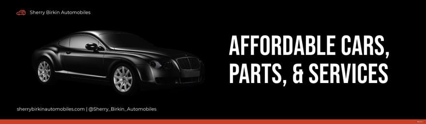Automobile Billboard Template in Word, Google Docs, Apple Pages, Publisher