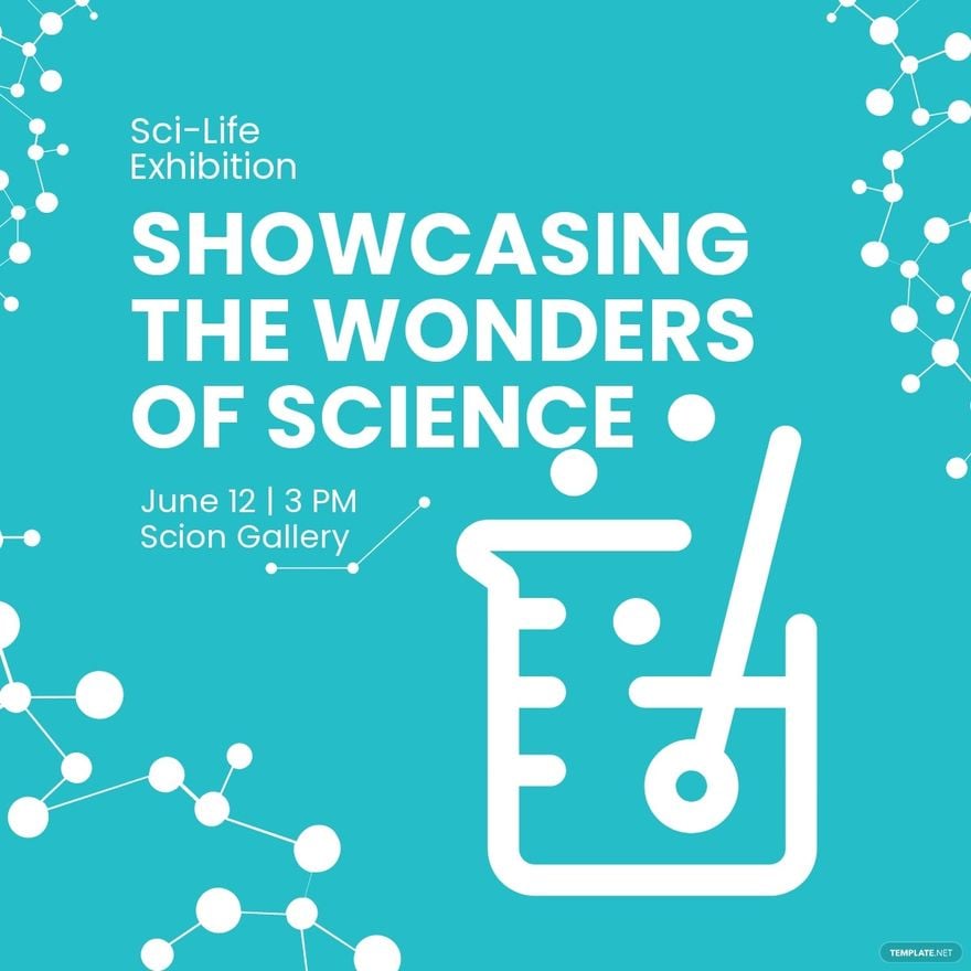Science Exhibition Linkedin Post Template
