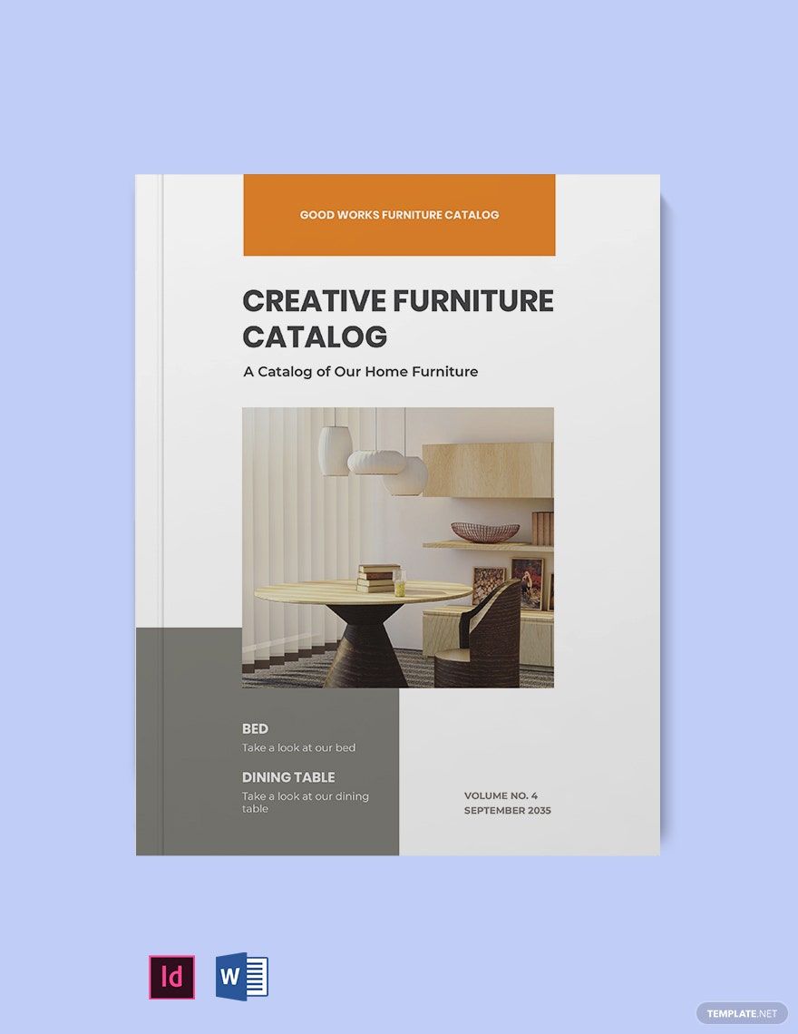 Creative Furniture Catalog Template in Word, PDF, InDesign