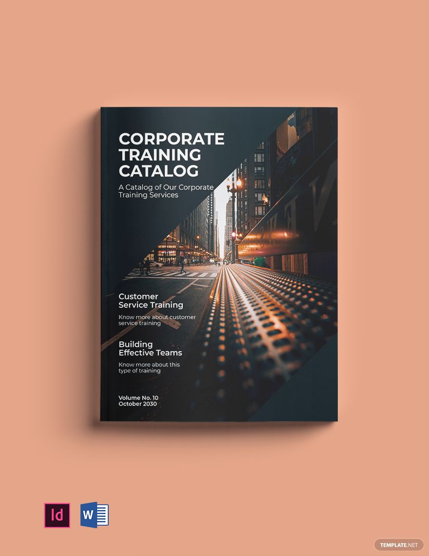 Free Corporate Training Catalog Template in Word, InDesign