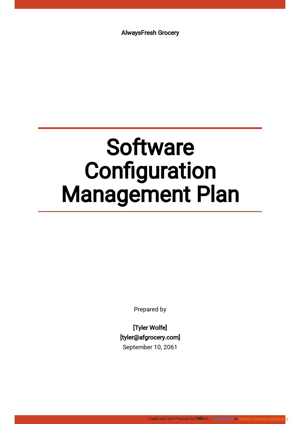 Configuration Management Plan Templates 9+ Docs, Free Downloads