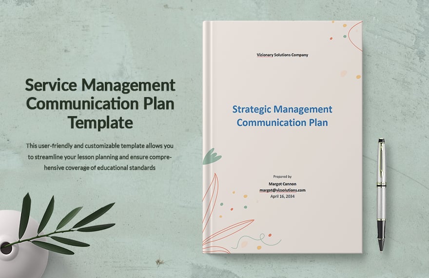 Service Management Communication Plan Template