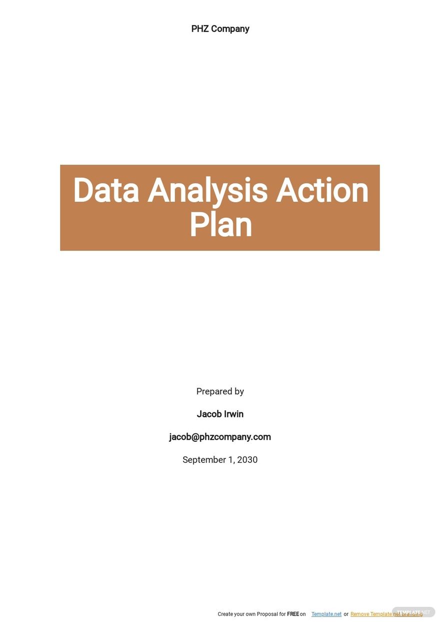 Data Analysis Plan Template Google Docs Word Apple Pages Template Net 