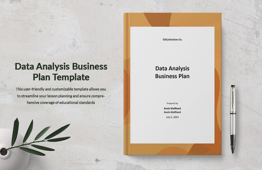 Data Analysis Business Plan Template