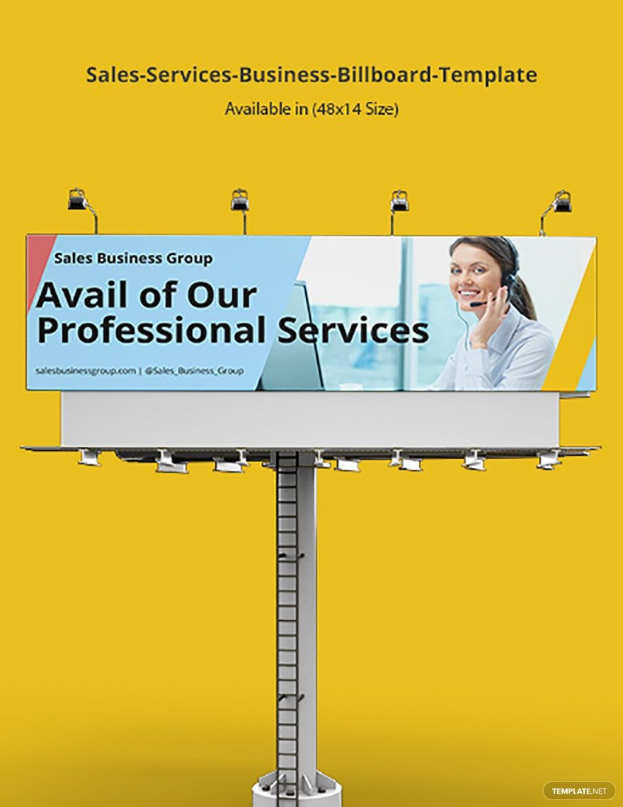 Sales & Services Business Billboard Template