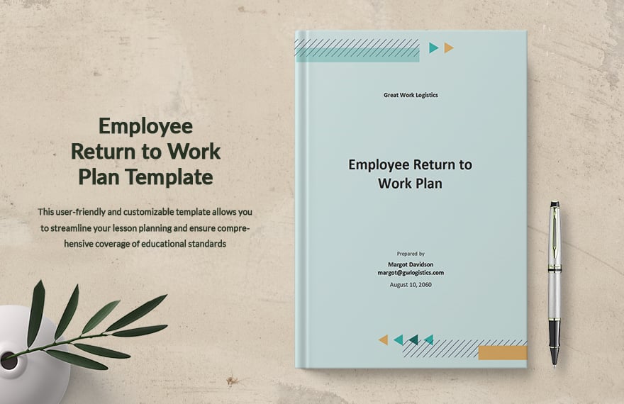 Employee Return to Work Plan Template