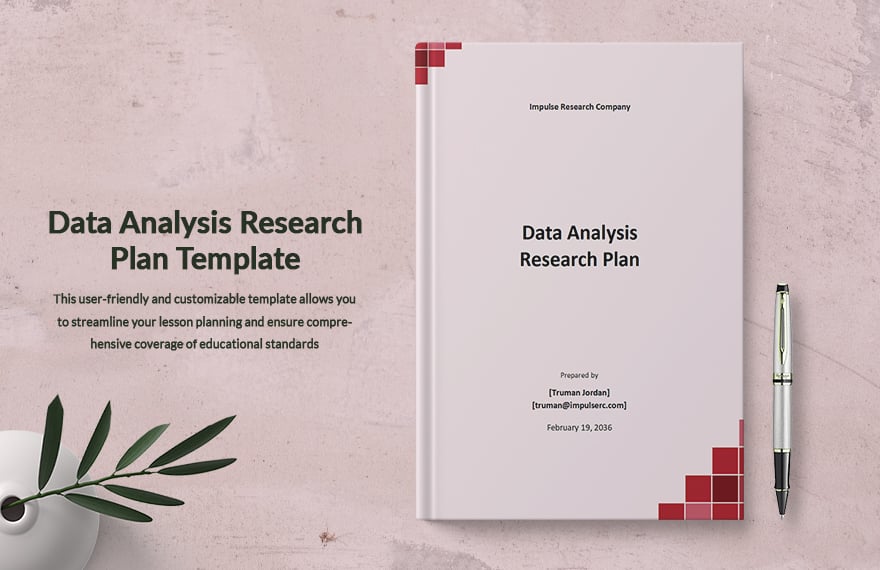 Data Analysis Research Plan Template