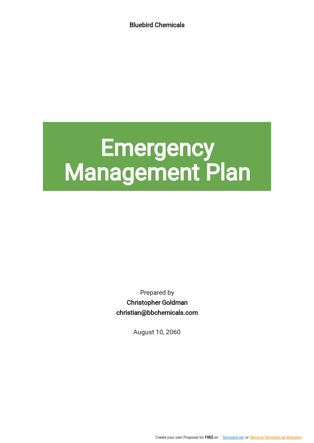 8 Emergency Management Plan Word Templates Free Downloads 4479