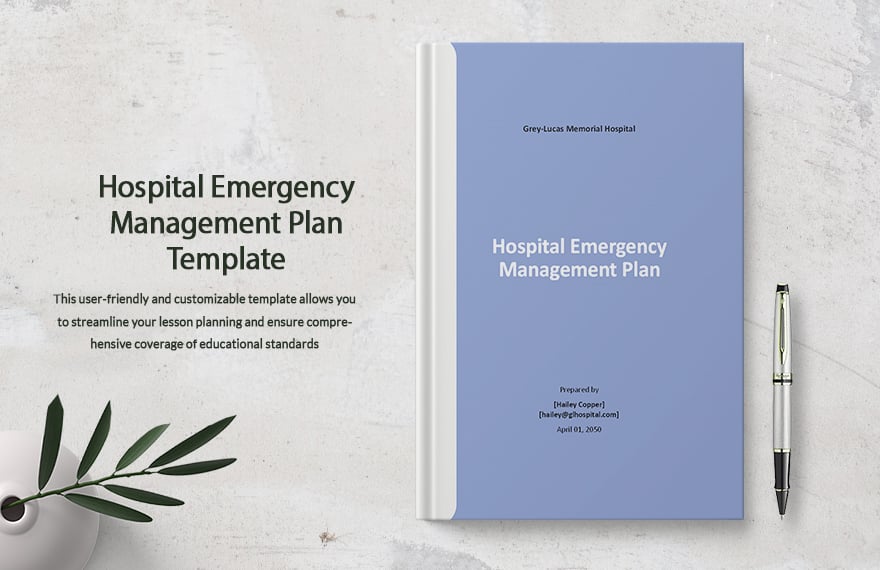 Hospital Emergency Management Plan Template