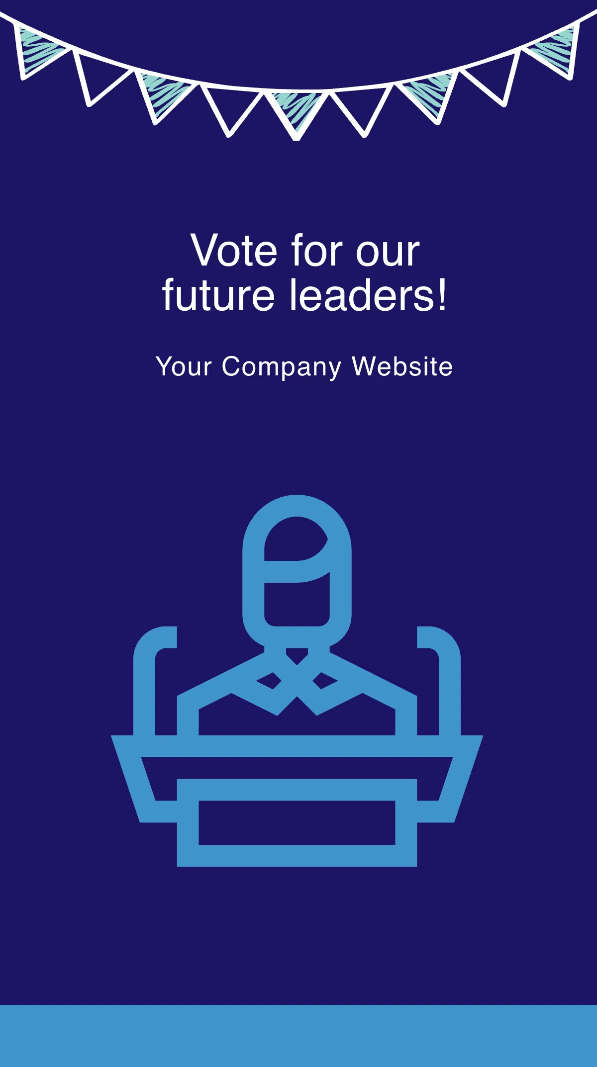 Free School Election Campaign Instagram Story Template to Edit Online