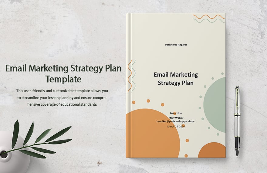 Email Marketing Strategy Plan Template in Pages PDF Word Google Docs