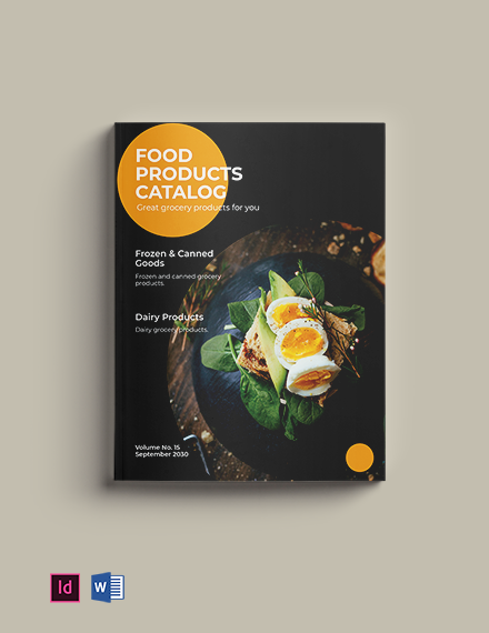 Food Products Catalog Template