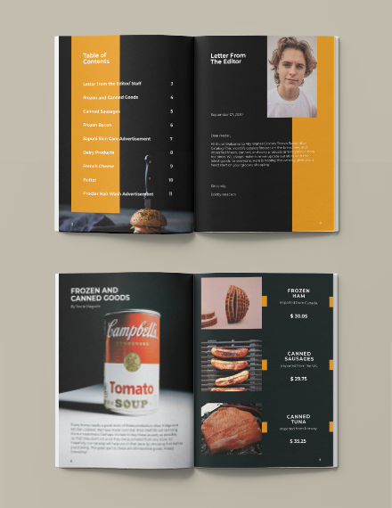 Sample Food Products Catalog