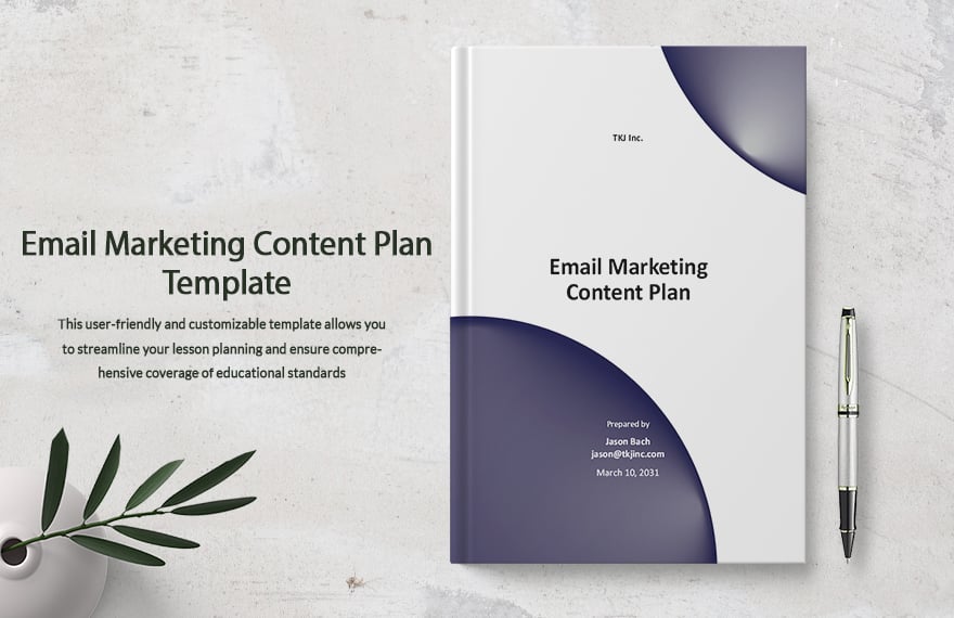 Email Marketing Content Plan Template